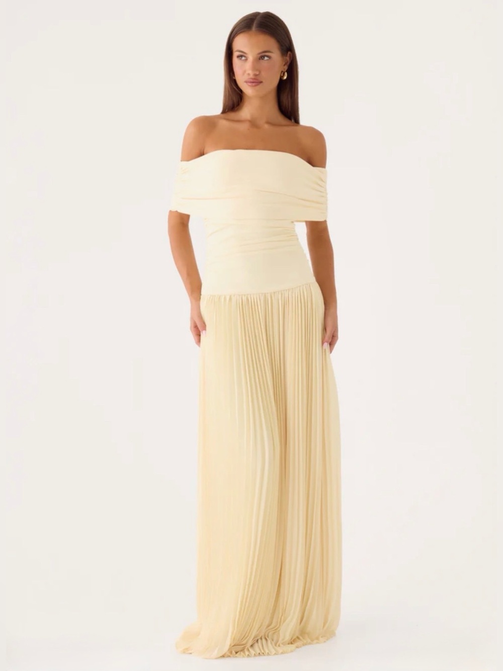 NWT PEPPERMAYO BUTTER YELLOW MAXI DRESS - Picture 1 of 6